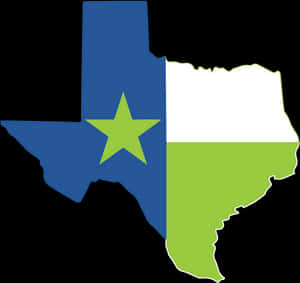 Texas State Outlinewith Starand Flag Colors PNG image with transparent background