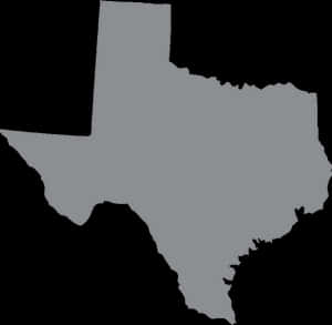 Texas State Silhouette PNG image with transparent background