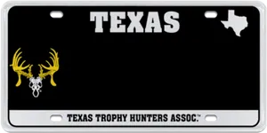 Texas Trophy Hunters License Plate PNG Image