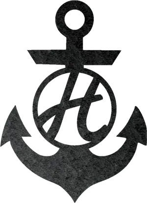 Textured Anchor Graphic PNG Image