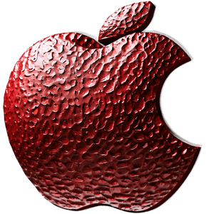 Textured Apple Logo PNG mtc PNG image with transparent background
