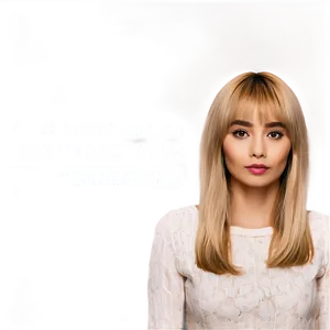 Textured Blonde Bangs Png Mhs PNG Image