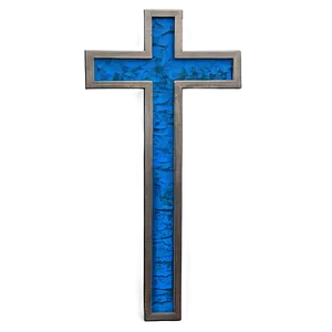 Textured Blue Cross Sign Png Hew88 PNG Image