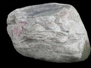 Textured Boulder Isolatedon Black PNG with transparent background