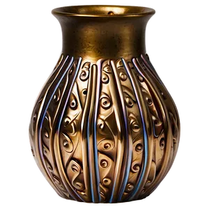 Textured Bronze Vase Png Npg60 PNG Image