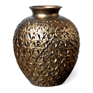 Textured Bronze Vase PNG svg PNG with transparent background