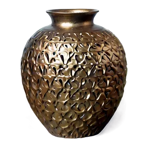 Textured Bronze Vase Png Svg PNG Image