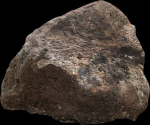 Textured Brown Rock Isolated PNG with transparent background