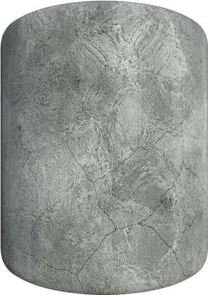 Textured Plaster Cylinder PNG Image