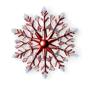 Textured Red Snowflake Png 58 PNG Image