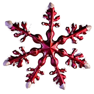 Textured Red Snowflake Png 59 PNG Image