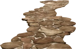 Textured Stone Wall Corner PNG Image