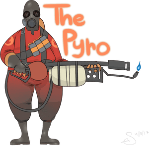 Tf2 Thicc Girl Pyro, HD Png Download PNG with transparent background