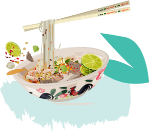 Thai Noodle Vector, HD Png Download PNG