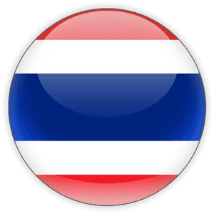 Thailand Flag Button PNG image with transparent background