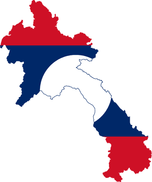 Thailand Map Flag Design PNG image with transparent background