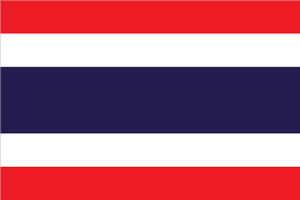 Thailand National Flag PNG image with transparent background