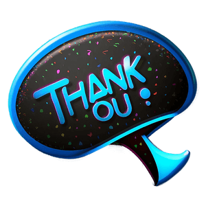 Thank You Speech Bubble PNG 14 PNG image with transparent background