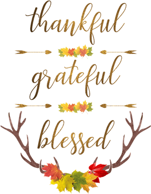 Thankful Grateful Blessed Happy Thanksgiving, HD Png Download PNG image with transparent background