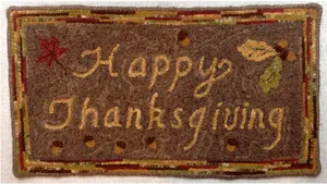 Thanksgiving Door Mat Design PNG Image