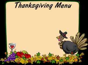 Thanksgiving Menu Templatewith Turkey PNG image with transparent background