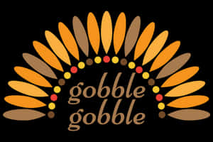 Thanksgiving Turkey Graphic Gobble Gobble PNG image with transparent background