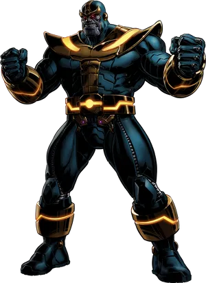 Thanos Comic Character Pose PNG Image