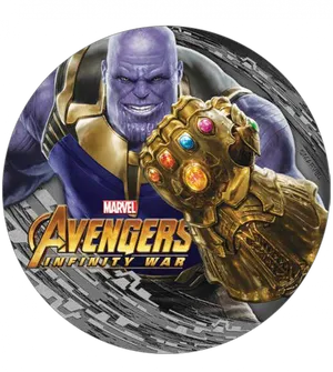 Thanos Infinity Gauntlet Avengers Infinity War PNG Image