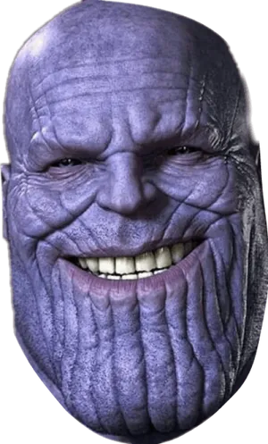 Thanos Smiling Closeup.jpg PNG Image