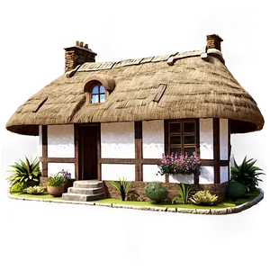 Thatched Roof Cottage Png Yfe16 PNG Image