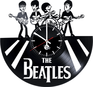 The Beatles Handmade Vinyl Record Wall Clock Fan Gift - Beatles, HD Png Download PNG image with transparent background