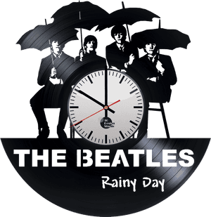 The Beatles Handmade Vinyl Record Wall Clock Fan Gift - Vinyl Clock Beatles, HD Png Download PNG image with transparent background