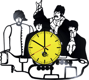 The Beatles Handmade Vinyl Record Wall Clock Fan Gift - Yellow Submarine Beatles Png, Transparent Png PNG image with transparent background