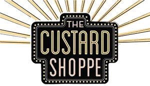 The Custard Shoppe Signage PNG Image