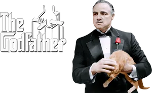 The Godfather Movie Iconic Scene PNG Image