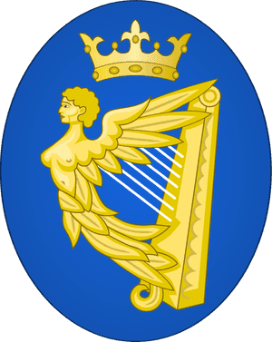 The Heraldic Badge Of Ireland, Created During The Tudor - Kingdom Of Ireland Flag, HD Png Download PNG image with transparent background