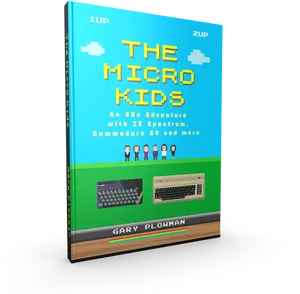 The Micro Kids80s Adventure Book Cover PNG Image