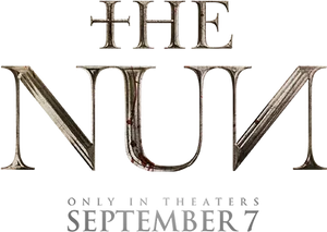 The Nun Movie Title Graphic PNG Image