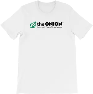 The Onion Logo White Tshirt PNG Image