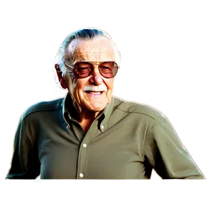 The Visionary Stan Lee Cartoon Png 18 PNG Image