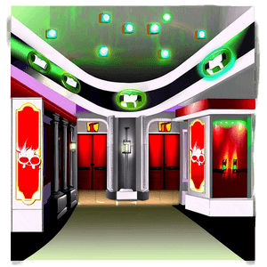 Theater Lobby Decor PNG gka PNG with transparent background