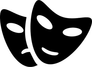 Theatre Masks - Teatro Icon Png, Transparent Png PNG with transparent background
