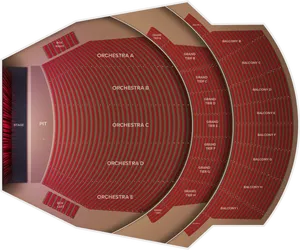 Theater Seating Chart Overview PNG Image