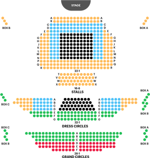 Theater Seating Plan Apollo Stage Layout PNG Image