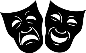 Masks, Drama Masks And Father - Theatre, HD Png Download PNG with transparent background