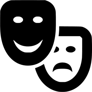 Theatre Masks - Genre Clipart, HD Png Download PNG with transparent background