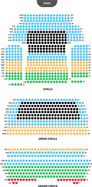 Aldywch Theatre Seating Plan - Aldwych Theatre Seating Plan Tina Turner, HD Png Download PNG with transparent background