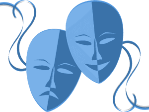 Transparent Drama Masks Png - Theatre Masks, Png Download PNG with transparent background