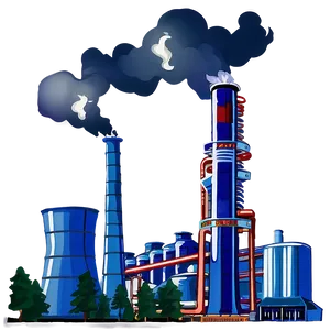 Thermal Power Plant Png Dxk PNG Image