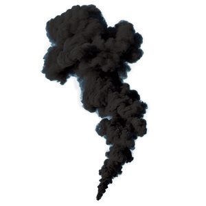 Thick Black Smoke PNG jsc PNG image with transparent background